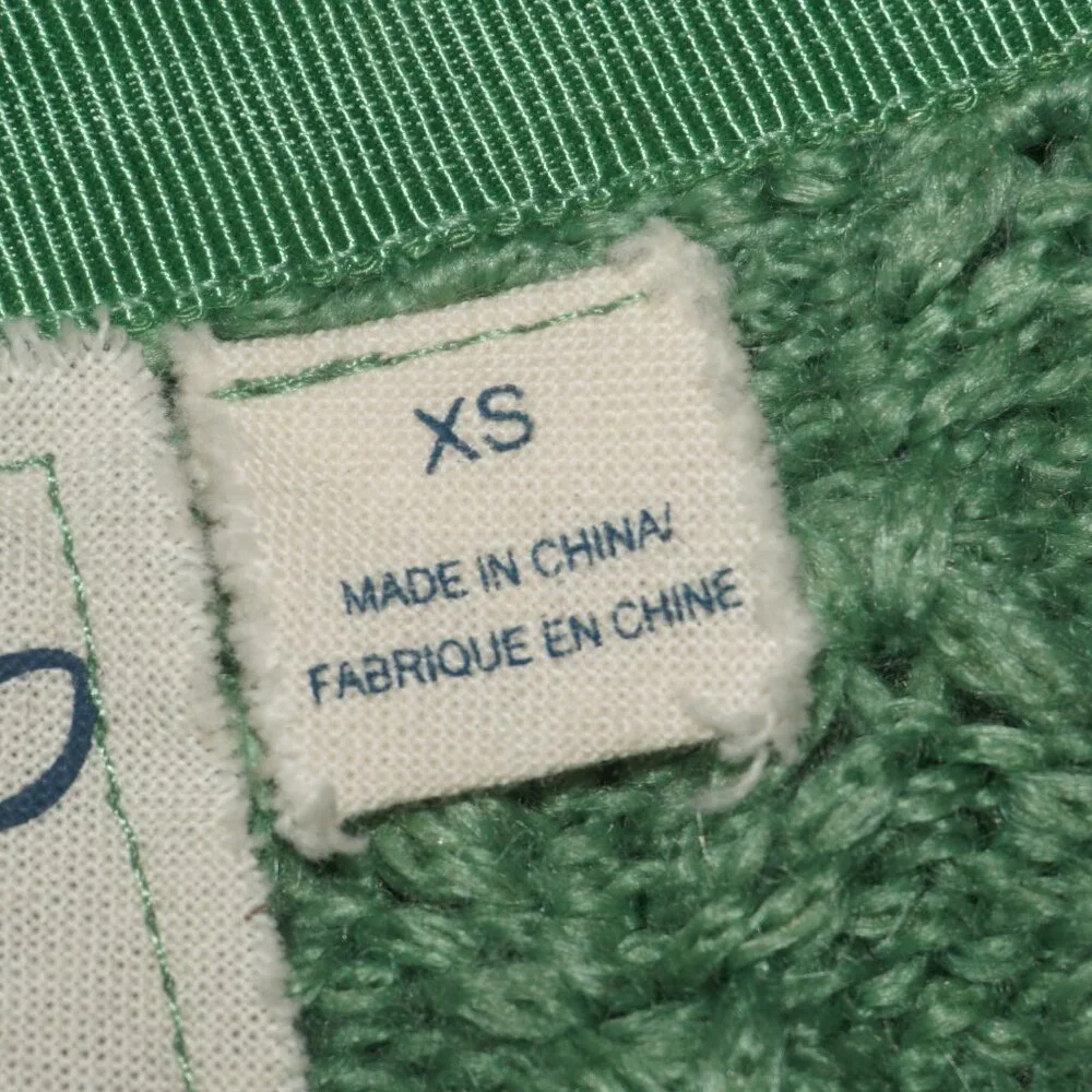 Anthropologie Field Flower Wool Mohair Green Sweater xs - Picture 5 of 8